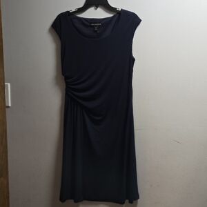 Classic Navy Midi Dress